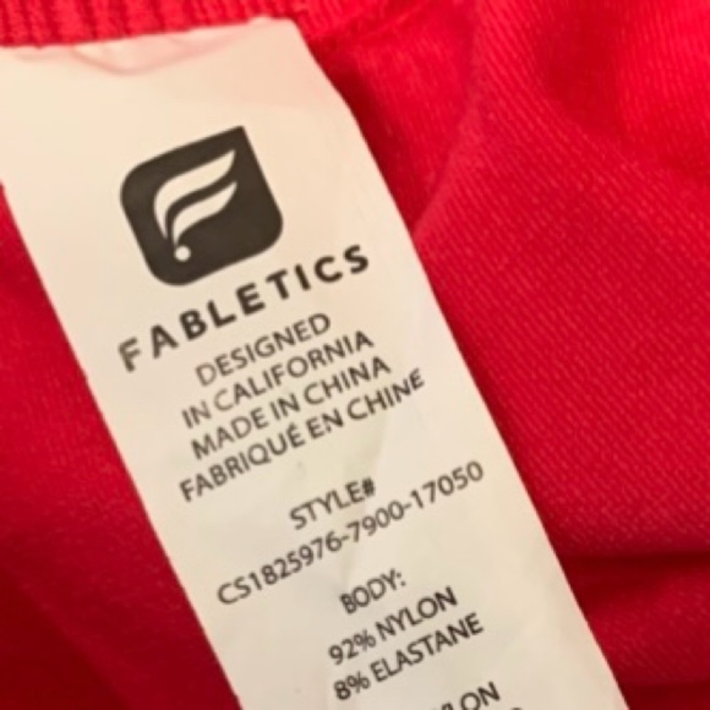 Fabletics Luciano Hot Pink Laser Cut out Crop Leggings 22” Large Activewear - Picture 14 of 15